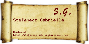 Stefanecz Gabriella névjegykártya