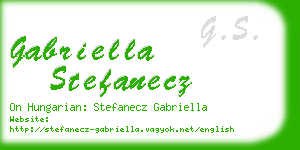 gabriella stefanecz business card